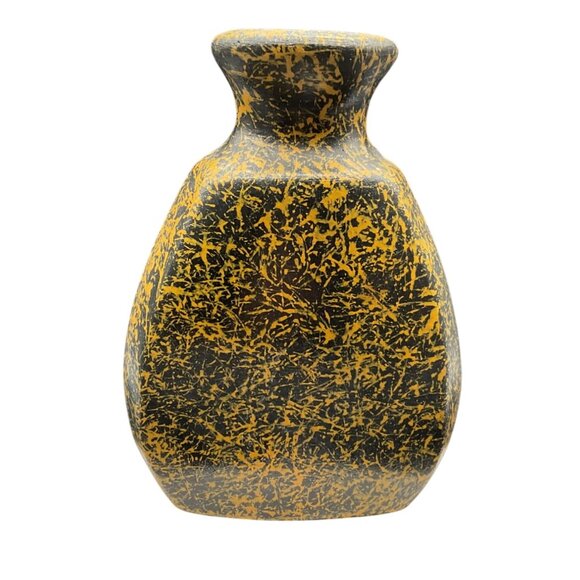 Handcrafted Tonala Pottery Vase With Bird Design Abstract Pattern Mexico 6.5"H - Picture 3 of 6